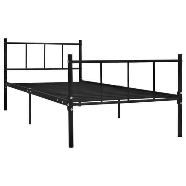 vidaXL Sängynrunko musta metalli 90x200 cm - Sängyt & sängynrungot