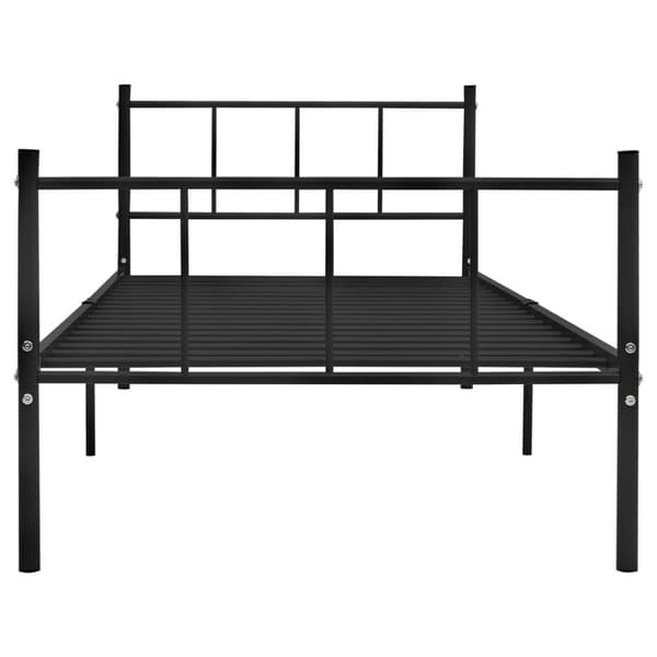 vidaXL Sängynrunko musta metalli 90x200 cm - Sängyt & sängynrungot