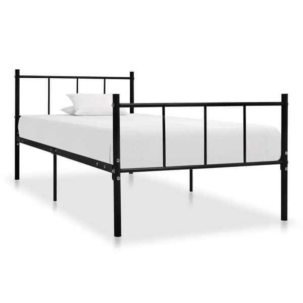 vidaXL Sängynrunko musta metalli 90x200 cm - Sängyt & sängynrungot