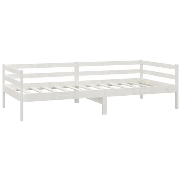 vidaXL Sohvasänky valkoinen 90x200 cm täysi mänty -  Sängyt & sängynrungot