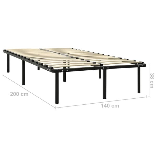 vidaXL sengestel 140x200 cm metal sort - Senge & sengeramme