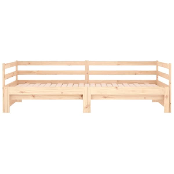 vidaXL Dagbädd med extrasäng 90x190 cm massiv furu -  Sängar & sängramar
