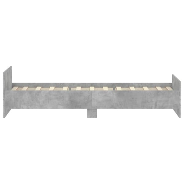 vidaXL Sängynrunko betoninharmaa 90x190 cm tekninen puu -  Sängyt & sängynrungot