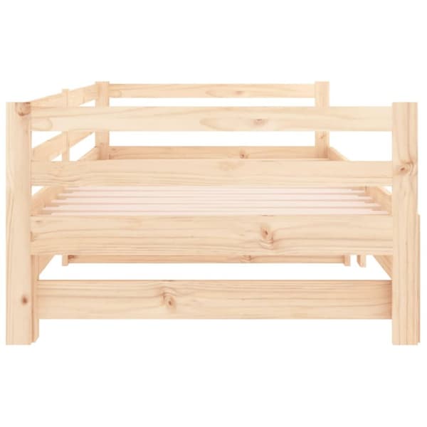 vidaXL Vuodesohva rullilla 90x200 cm täysi mänty -  Sängyt & sängynrungot