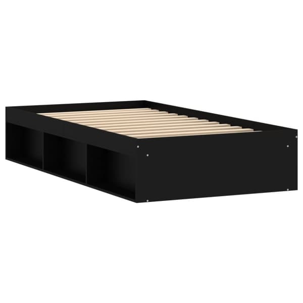 vidaXL Sängynrunko musta 90x190 cm -  Sängyt & sängynrungot