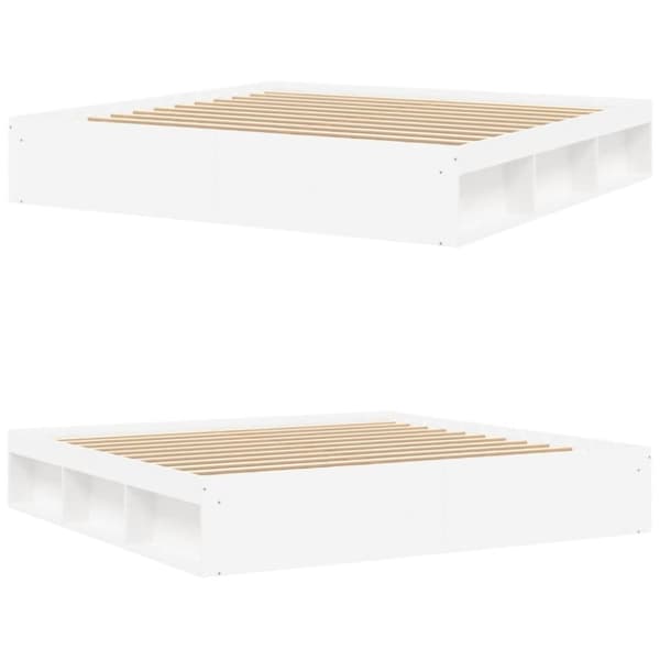 vidaXL sengeramme 200x200 cm hvid - Senge & sengeramme