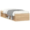 Miniatyrbillede 4 af 11: vidaXL sengeramme 75x190 cm sonoma-eg -  Senge & sengeramme
