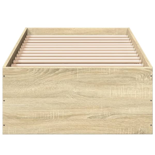 vidaXL Sängynrunko Sonoma-tammi 90x200 cm tekninen puu -  Sängyt & sängynrungot