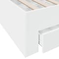 Miniatyrbillede 9 af 11: vidaXL sengeramme med skuffer 120x200 cm konstrueret træ hvid -  Senge & sengeramme