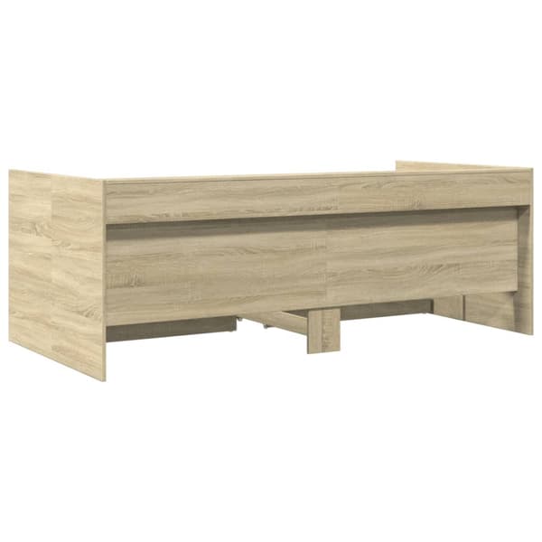 vidaXL Dagbädd med lådor sonoma-ek 90x200 cm konstruerat trä -  Sängar & sängramar