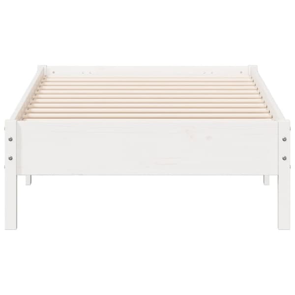 vidaXL Sängynrunko valkoinen 75x190 cm täysi mänty -  Sängyt & sängynrungot