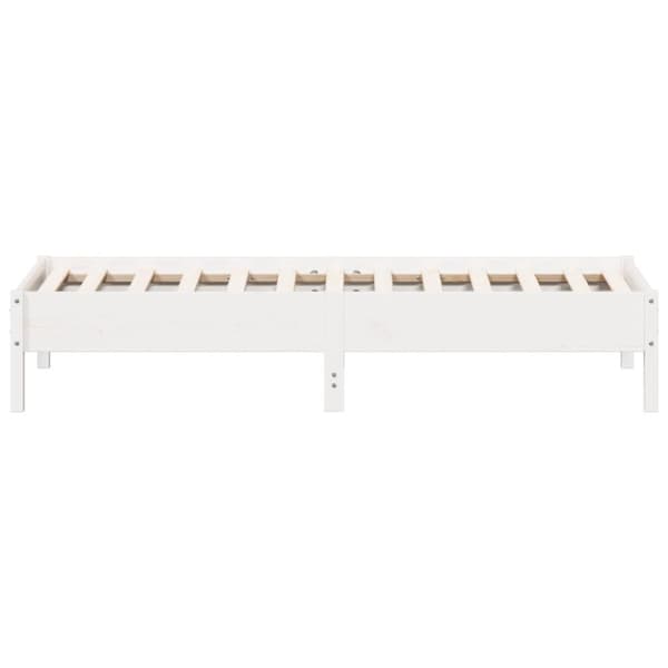 vidaXL Sängynrunko valkoinen 75x190 cm täysi mänty -  Sängyt & sängynrungot