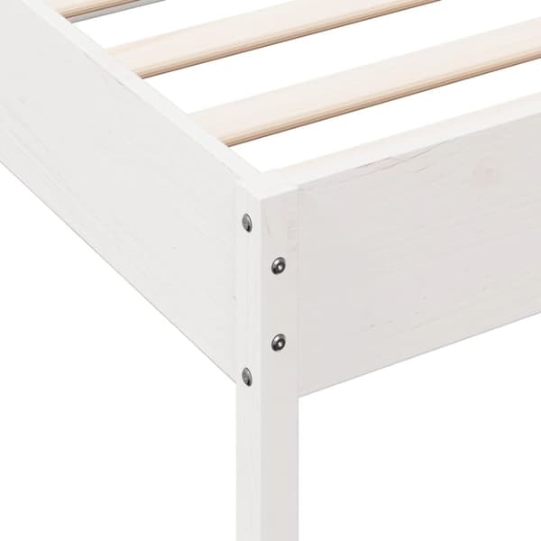 vidaXL Sängynrunko valkoinen 75x190 cm täysi mänty - Sängyt & sängynrungot