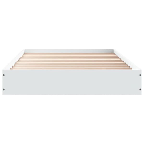 vidaXL sengeramme 75x190 cm konstrueret træ hvid - Senge & sengeramme