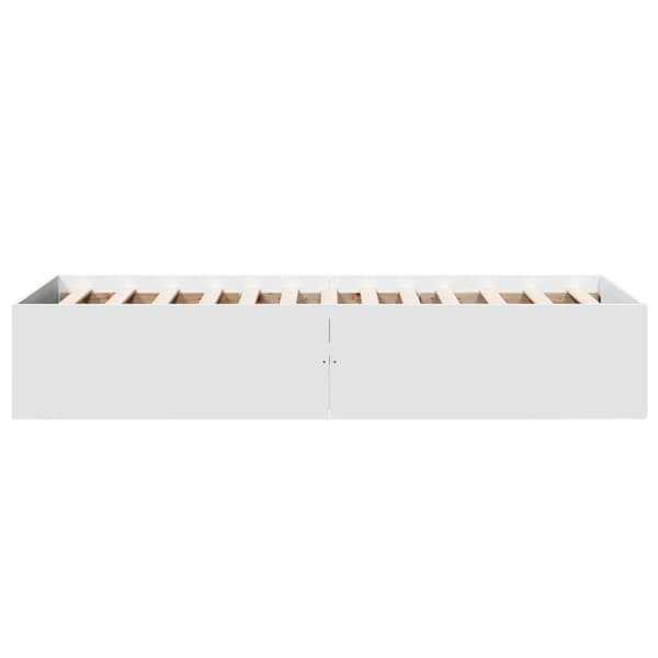 vidaXL Sängynrunko valkoinen 75x190 cm tekninen puu - Sängyt & sängynrungot