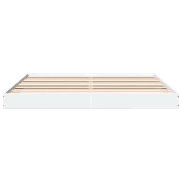 vidaXL sengestel 180x200 cm konstrueret træ hvid - Senge & sengeramme