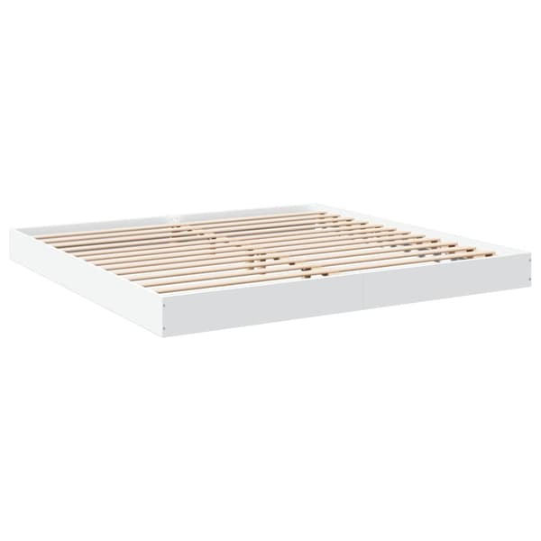 vidaXL sengestel 180x200 cm konstrueret træ hvid - Senge & sengeramme