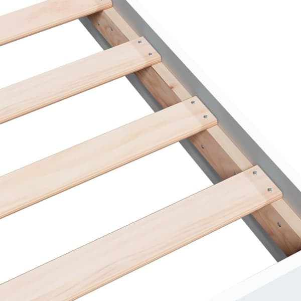 vidaXL sengestel 180x200 cm konstrueret træ hvid -  Senge & sengeramme