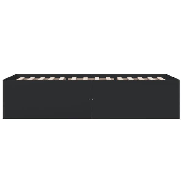 vidaXL sengeramme 90x190 cm konstrueret træ sort - Senge & sengeramme