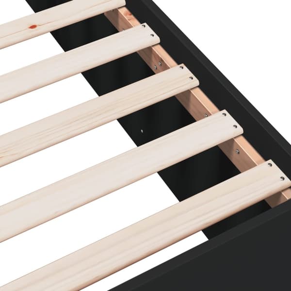 vidaXL sengeramme 90x190 cm konstrueret træ sort - Senge & sengeramme