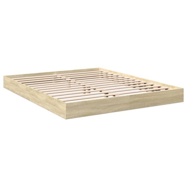 vidaXL sengestel 160x200 cm konstrueret træ sonoma-eg -  Senge & sengeramme