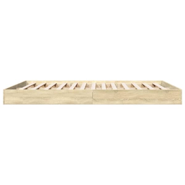 vidaXL sengestel 160x200 cm konstrueret træ sonoma-eg - Senge & sengeramme