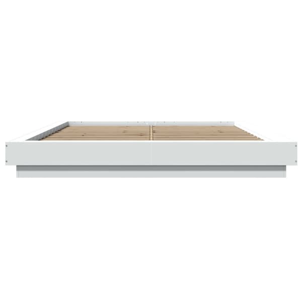 vidaXL sengestel 150x200 cm konstrueret træ hvid -  Senge & sengeramme