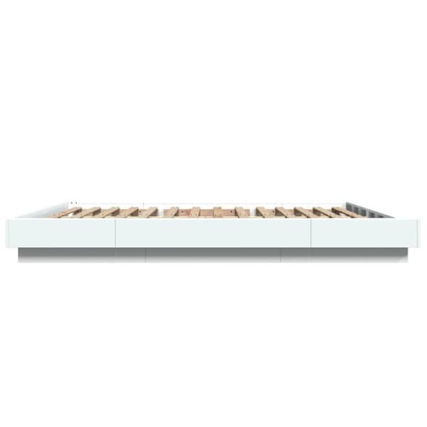 vidaXL sengestel 150x200 cm konstrueret træ hvid -  Senge & sengeramme