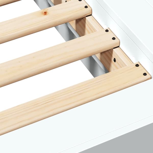 vidaXL sengestel 150x200 cm konstrueret træ hvid -  Senge & sengeramme