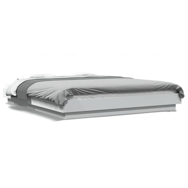 vidaXL sengestel 150x200 cm konstrueret træ hvid -  Senge & sengeramme