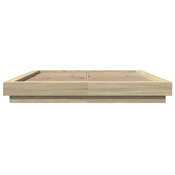 vidaXL sengestel 160x200 cm konstrueret træ sonoma-eg - Senge & sengeramme