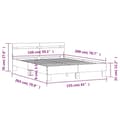 Pikkukuva 11 / 11: vidaXL Sängynrunko päätylevyllä Sonoma-tammi 150x200 cm tekninen puu -  Sängyt & sängynrungot