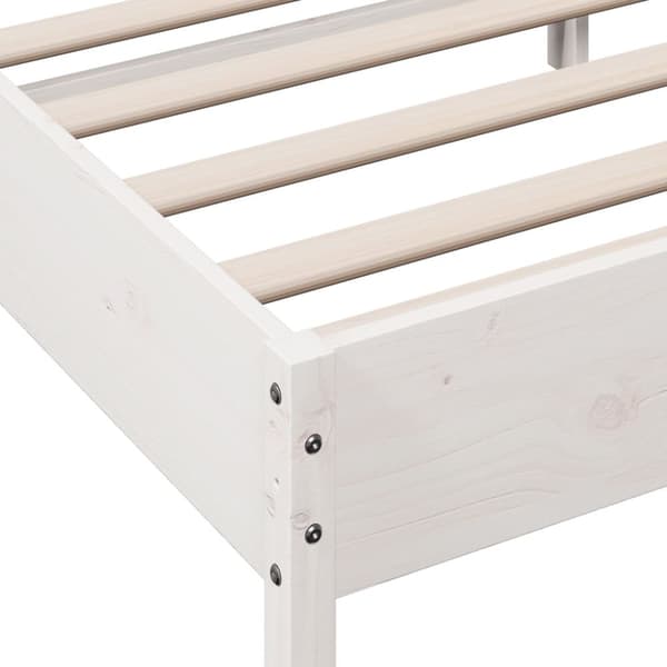 vidaXL sengeramme med sengegavl 180x200 cm massivt fyrretræ - Senge & sengeramme