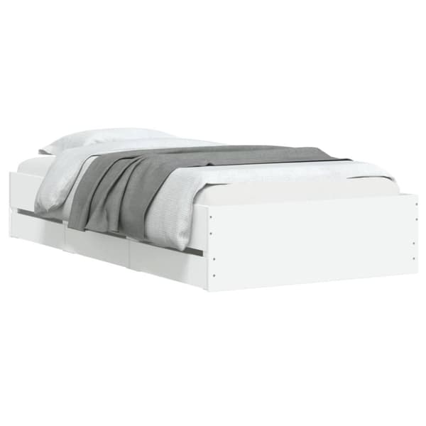 vidaXL sengeramme 90x200 cm konstrueret træ hvid -  Senge & sengeramme