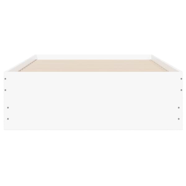 vidaXL sengeramme 90x200 cm konstrueret træ hvid - Senge & sengeramme
