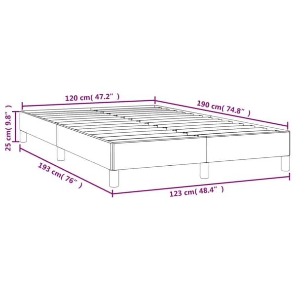 vidaXL sengeramme 120x190 cm fløjl sort - Senge & sengeramme