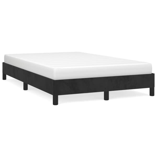 vidaXL sengeramme 120x190 cm fløjl sort - Senge & sengeramme