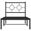 Miniatyrbillede 6 af 11: vidaXL sengeramme med sengegavl 80x200 cm metal sort -  Senge & sengeramme
