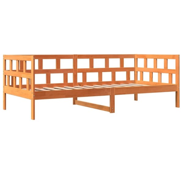 vidaXL Sohvasänky vahanruskea 80x200 cm täysi mänty -  Sängyt & sängynrungot