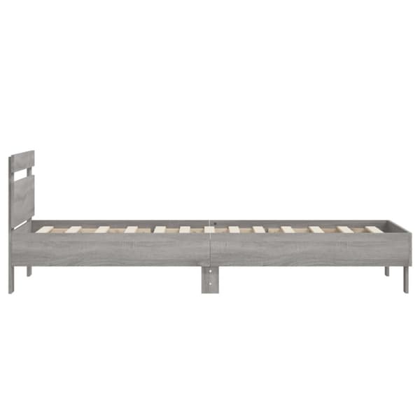 vidaXL Sängynrunko päädyllä harmaa Sonoma 90x190 cm tekninen puu -  Sängyt & sängynrungot