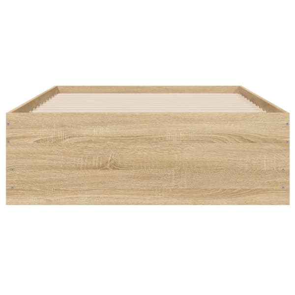 vidaXL Sängynrunko laatikoilla Sonoma-tammi 90x190 cm tekninen puu - Sängyt & sängynrungot
