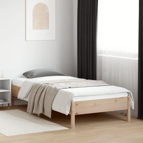 vidaXL Sängram 90x200 cm massiv furu - Sängar & sängramar