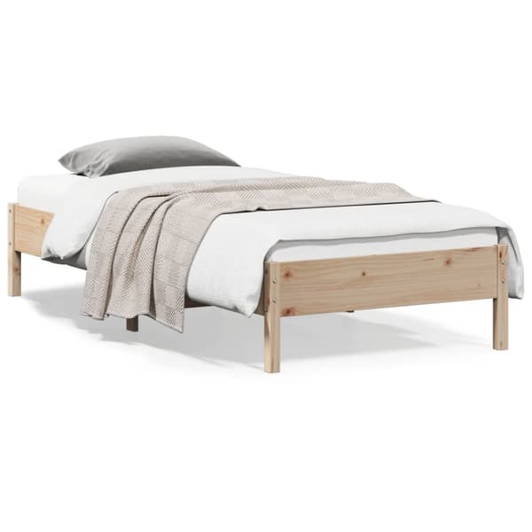 vidaXL Sängram 90x200 cm massiv furu - Sängar & sängramar