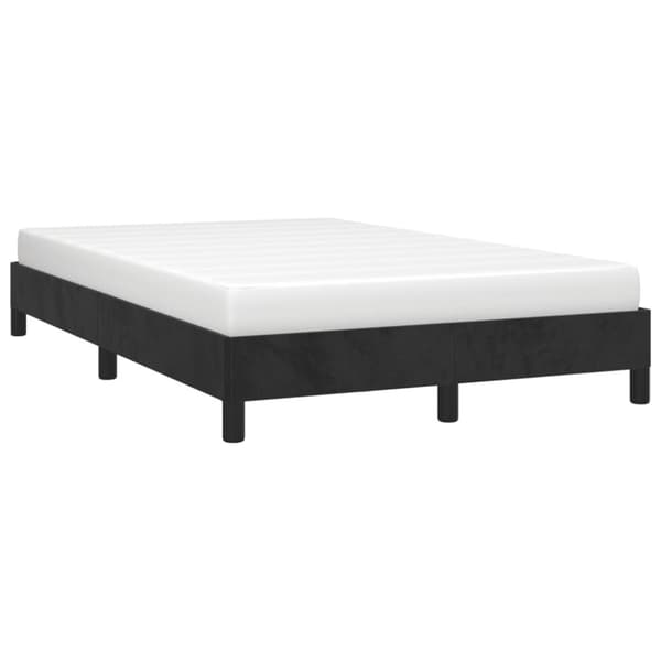 vidaXL sengeramme 120x190 cm fløjl sort - Senge & sengeramme
