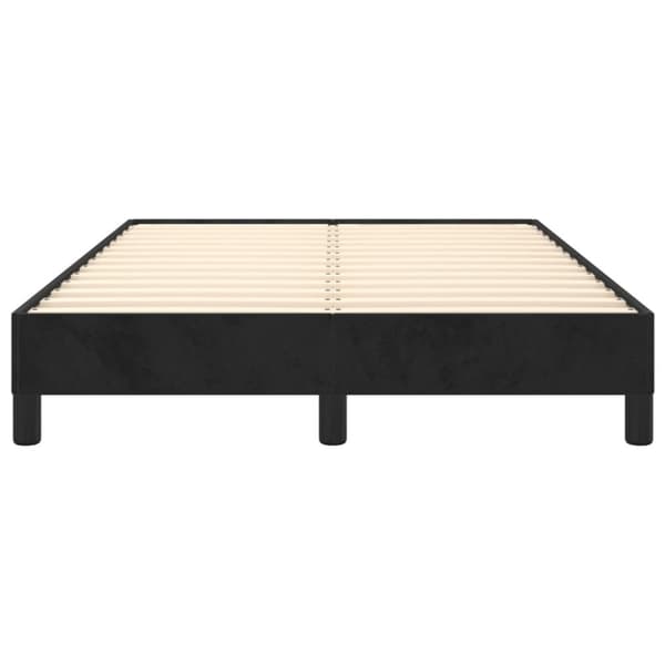 vidaXL sengeramme 120x190 cm fløjl sort - Senge & sengeramme