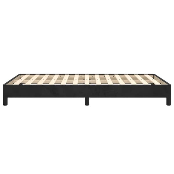 vidaXL sengeramme 120x190 cm fløjl sort - Senge & sengeramme