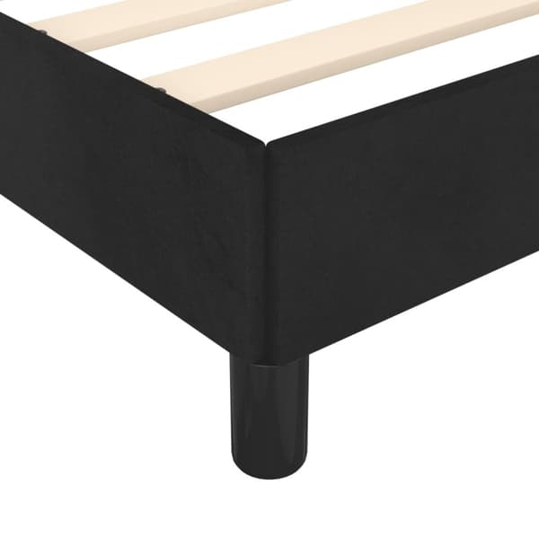 vidaXL sengeramme 120x190 cm fløjl sort - Senge & sengeramme