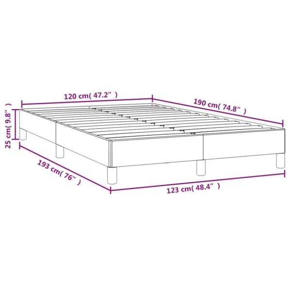 vidaXL sengeramme 120x190 cm fløjl sort - Senge & sengeramme