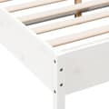 Miniatyrbillede 8 af 10: vidaXL sengeramme 140x200 cm massivt fyrretræ hvid -  Senge & sengeramme