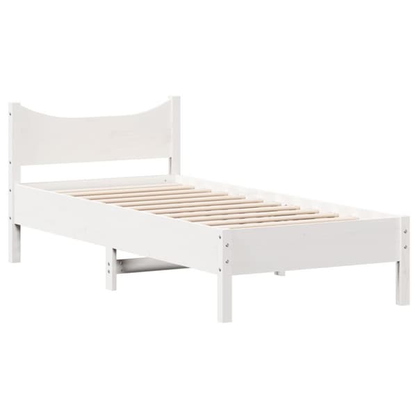 vidaXL Dagbädd vit 75x190 cm massivt furu -  Sängar & sängramar